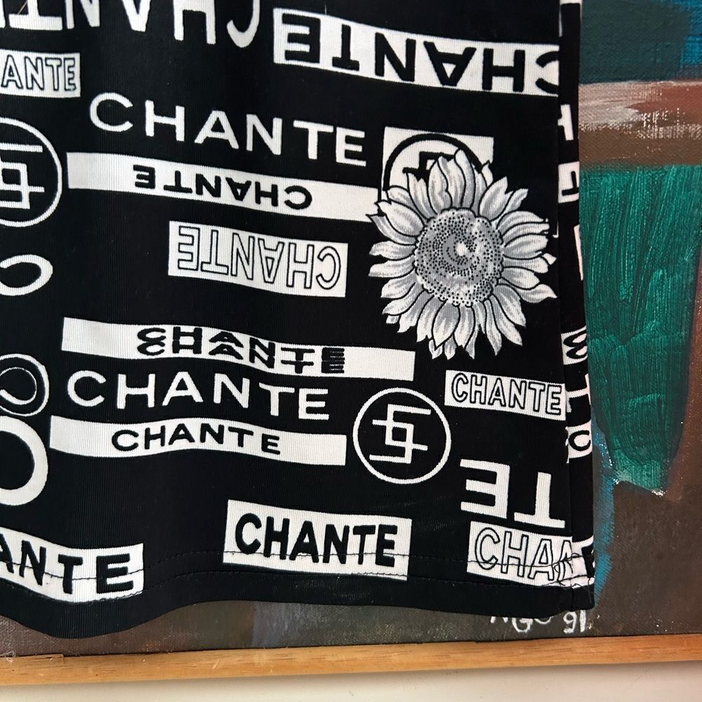 Ness Black & White Chante T-shirt size Large - Picture 8 of 16